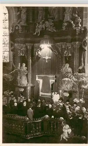 AK / Ansichtskarte  Trier Ausstellung des hl Rocks im Dom zu Trier 1933