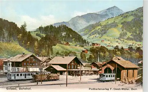 AK / Ansichtskarte  Gstaad_BE Bahnhof