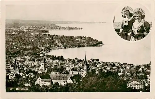 AK / Ansichtskarte  Rorschach_Bodensee_SG Fliegeraufnahme