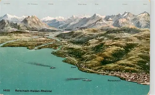 AK / Ansichtskarte  Rorschach_Bodensee_SG Panorama