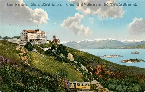 AK / Ansichtskarte  Stresa_Borromeo_Lago_Maggiore_IT Lago Maggiore Righi Italiano Grand Hotel Mottarone