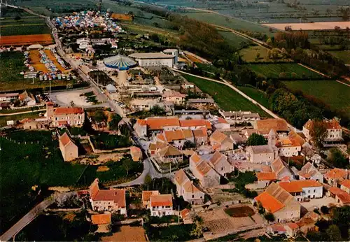 AK / Ansichtskarte  Taize_71_Saone-et-Loire Eglise de la Reconciliation avec tentes du Concile des jeunes Village et eglise romaine Vue aerienne