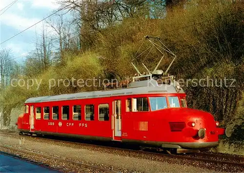 AK / Ansichtskarte 73921892 Eisenbahn_Railway_Chemin_de_Fer Schweizerische Bundesbahn SBB Roter Pfeil RAe 2/4 Nr.1001