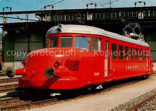 AK / Ansichtskarte 73921893 Eisenbahn_Railway_Chemin_de_Fer SBB Elektrischer Schnelltriebwagen RCe 2/4 203 Roter Pfeil