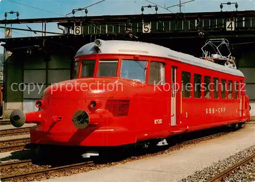 AK / Ansichtskarte  Eisenbahn_Railway_Chemin_de_Fer SBB Elektrischer Schnelltriebwagen RCe 2/4 203 Roter Pfeil