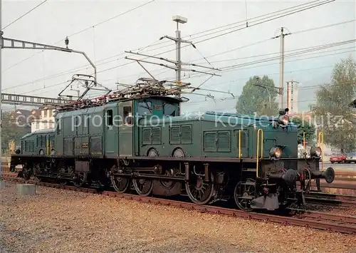 AK / Ansichtskarte  Eisenbahn_Railway_Chemin_de_Fer Krokodillokomotive Be 6/8 13302 