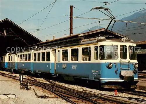 AK / Ansichtskarte  Eisenbahn_Railway_Chemin_de_Fer Montreux Berner Oberland Bahn MOB Doppeltriebwagen ABDe 8/8 4001