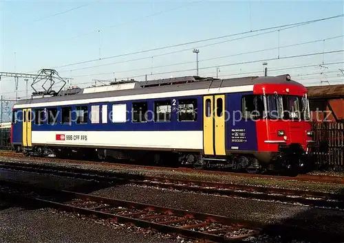AK / Ansichtskarte 73921905 Eisenbahn_Railway_Chemin_de_Fer Schweizerische SBB El. Triebwagen RBe 540 062 
