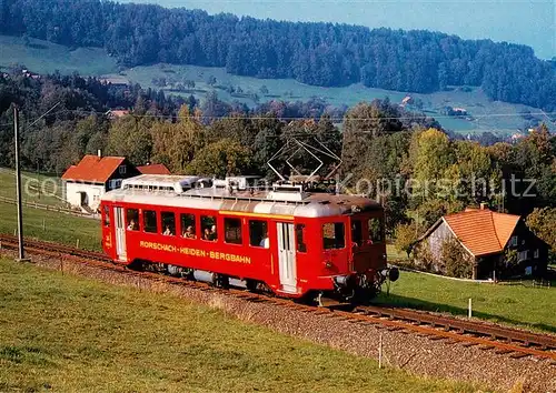 AK / Ansichtskarte  Eisenbahn_Railway_Chemin_de_Fer RHB Zahnrad Triebwagen ABDeh 2/4 24