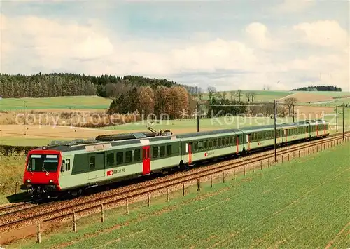 AK / Ansichtskarte  Eisenbahn_Railway_Chemin_de_Fer Pendelzug Muensingen RBDe 4/4 2101