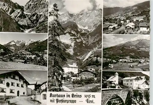 AK / Ansichtskarte 73921924 Grins_Tirol_AT Kurhaus mit Passeiergruppe Orts und Teilansichten