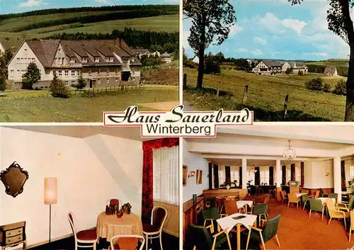 AK / Ansichtskarte  Winterberg_Hochsauerland Kurheim Haus Sauerland Panorama Gastraeume