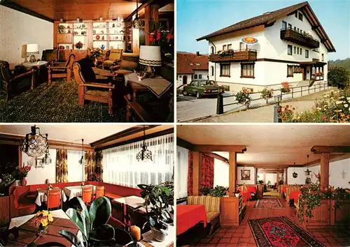 AK / Ansichtskarte 73921990 Baiersbronn_Schwarzwald Gaestehaus Gaiser Hotel Garni Gastraeume