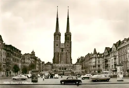 AK / Ansichtskarte  Halle__Saale Hallmarkt Kirche