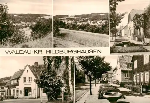 AK / Ansichtskarte  Waldau_Hildburghausen Teilansichten Ortspartien Landwarenhaus