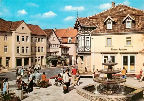 AK / Ansichtskarte  Bad_Salzungen Marktplatz Brunnen Mohren Apotheke