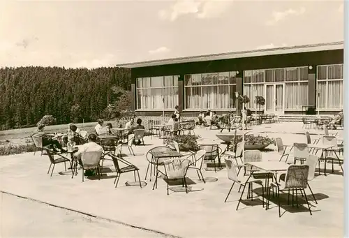 AK / Ansichtskarte  Rauschenbach_Neuhausen Terrasse des FDGB Erholungsheimes Paul Gruner