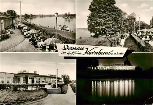 AK / Ansichtskarte  Dessau-Rosslau HO Gaststaette Kornhaus Elbepartie Teilansichten