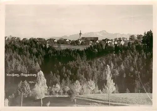 AK / Ansichtskarte  Kirchberg_Toggenburg_SG Panorama mit Kirche