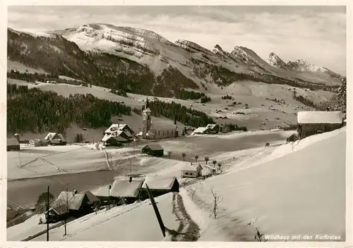 AK / Ansichtskarte  Wildhaus__SG Winterpanorama mit Blick auf die Churfirsten