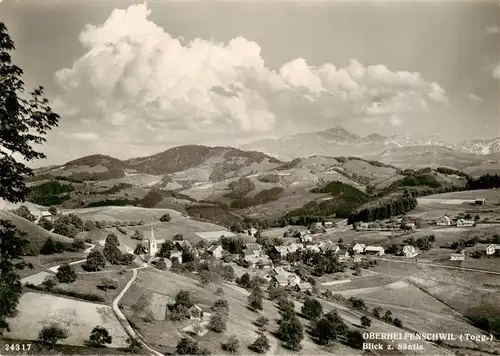AK / Ansichtskarte  Oberhelfenschwil_SG Panorama Blick gegen Saentis Appenzeller Alpen