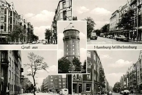 AK / Ansichtskarte 73922071 Wilhelmsburg__Hamburg Veringstrasse Wasserturm Faehrstrasse