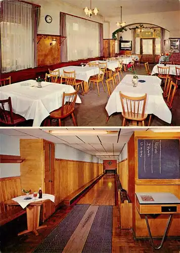 AK / Ansichtskarte 73922135 Lahr_Baden Hotel Restaurant Burghardt Kegelbahn