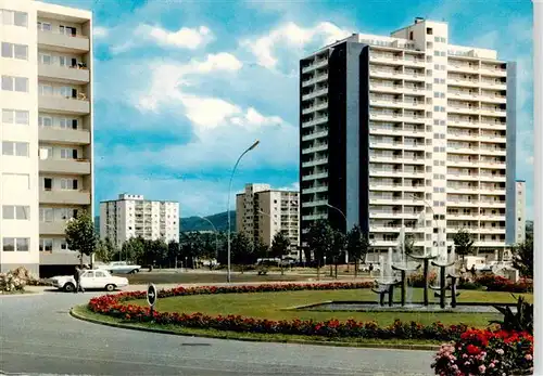 AK / Ansichtskarte  Lahr_Baden Hochhaeuser am Bahnhofsplatz