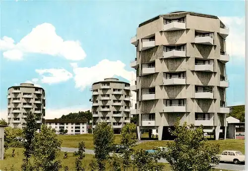 AK / Ansichtskarte 73922139 Lahr_Baden Moderne Rundhaeuser Hochhaeuser