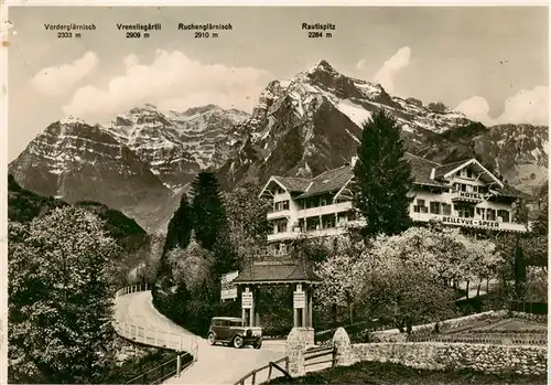 AK / Ansichtskarte  Weesen__Walensee_SG Hotel Bellevue Speer Alpen