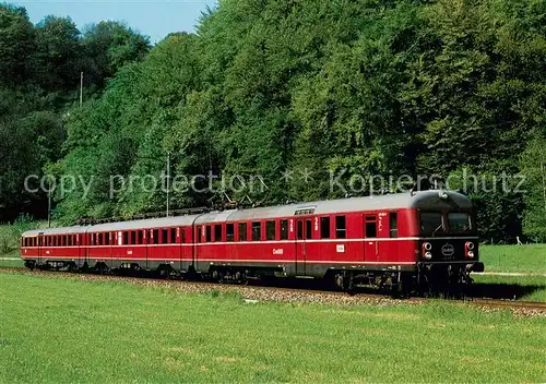 AK / Ansichtskarte  Eisenbahn_Railway_Chemin_de_Fer Oensingen Balstahl Bahn OeBB Elektrischer Triebzug BDe 4/12 204