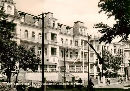 AK / Ansichtskarte 73922176 Heringsdorf__Ostseebad_Usedom FDGB Erholungsheim Giuseppe di Vittorio