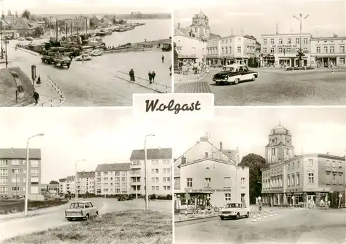 AK / Ansichtskarte  Wolgast_Mecklenburg-Vorpommern Hafen Platz der Jugend Dr Theodor Neubauer Strasse