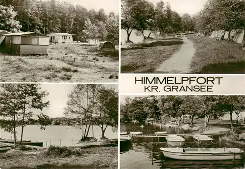 AK / Ansichtskarte  Himmelpfort Campingplatz am Stolpsee Bootsliegeplatz Strand