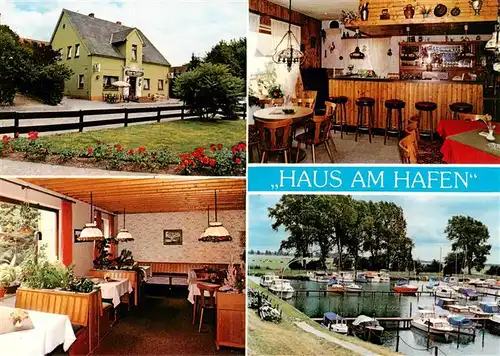 AK / Ansichtskarte 73922240 Osterholz_-Scharmbeck Haus am Hafen Gaststaette Bar Bootshafen