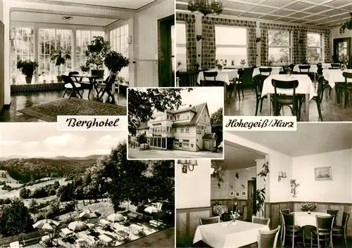 AK / Ansichtskarte 73922242 Hohegeiss_Harz Berghotel Gastraeume Terrasse