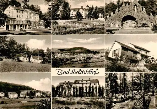 AK / Ansichtskarte 73922271 Bad_Salzschlirf Kurhaus Kurparkanlagen Grotte Minigolf