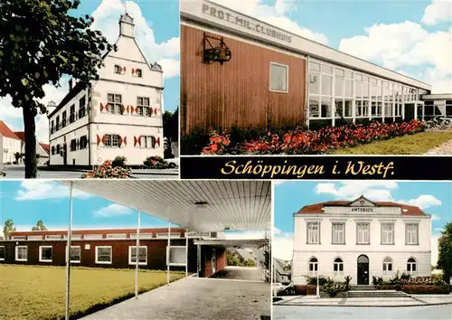 AK / Ansichtskarte 73922275 Schoeppingen Rathaus Clubhaus Amtshaus