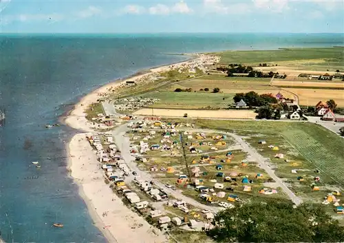 AK / Ansichtskarte 73922305 Dangast_Nordseebad Fliegeraufnahme mit Kurhaus und Campingplatz