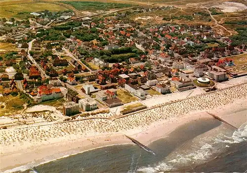 AK / Ansichtskarte 73922322 Wangerooge_Wangeroog_Nordseebad Fliegeraufnahme