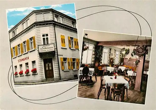 AK / Ansichtskarte  Zell_Harmersbach Gasthaus Pension Schwanen Gaststube