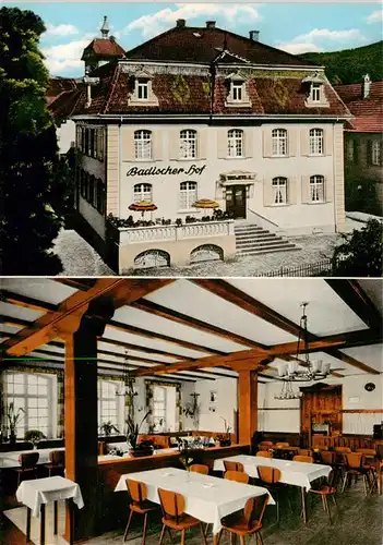 AK / Ansichtskarte  Zell_Harmersbach Hotel Badischer Hof Gastraum