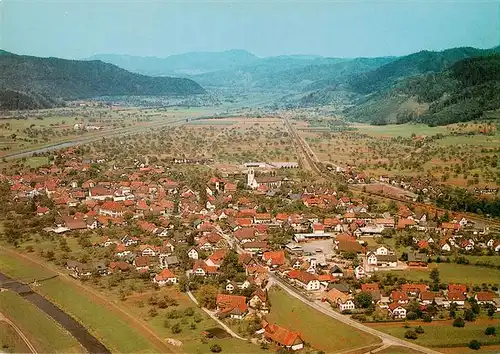 AK / Ansichtskarte  Biberach_Kinzigtal_Baden Fliegeraufnahme mit Brauereigasthof Sonne
