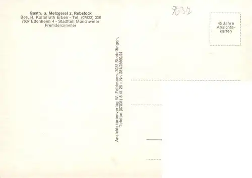 AK / Ansichtskarte 73922380 Muenchweier Panorama Gasthof zum Rebstock Gaststube Fliegeraufnahme