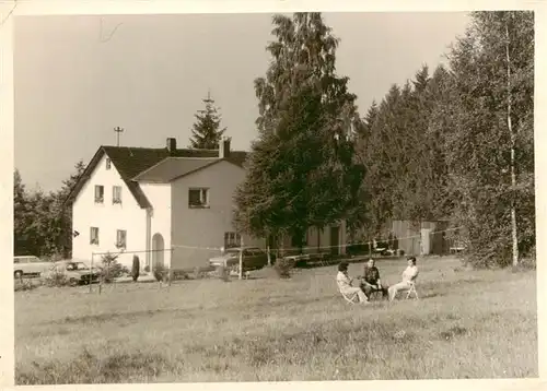 AK / Ansichtskarte 73922462 Nagel_Fichtelgebirge_Oberfranken Gasthaus Liegewiese