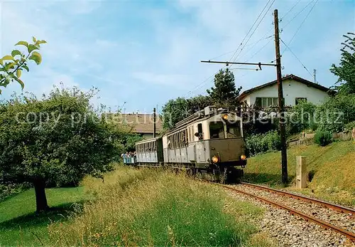 AK / Ansichtskarte  Eisenbahn_Railway_Chemin_de_Fer Chemin de fer musee Blonay Chamby Automatrice BCFeh 4/4 10 