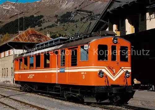 AK / Ansichtskarte  Eisenbahn_Railway_Chemin_de_Fer Chemin de fer Aigle Le Sepey Les Diablerets ASD Triebwagen ABDe 4/4 3 