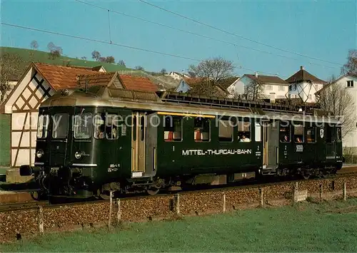 AK / Ansichtskarte 73922485 Eisenbahn_Railway_Chemin_de_Fer Mittelthurgaubahn MThB Elektrischer Triebwagen ABDe 4/4 11