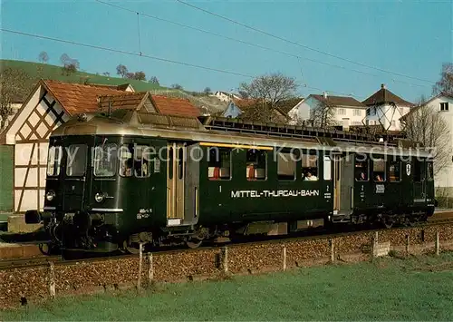 AK / Ansichtskarte  Eisenbahn_Railway_Chemin_de_Fer Mittelthurgaubahn MThB Elektrischer Triebwagen ABDe 4/4 11