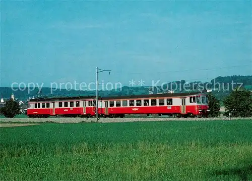AK / Ansichtskarte 73922490 Eisenbahn_Railway_Chemin_de_Fer Wohlen-Meisterschwanden-Bahn Steuerwagen Bt 11Triebwagen BDe 4/4 1